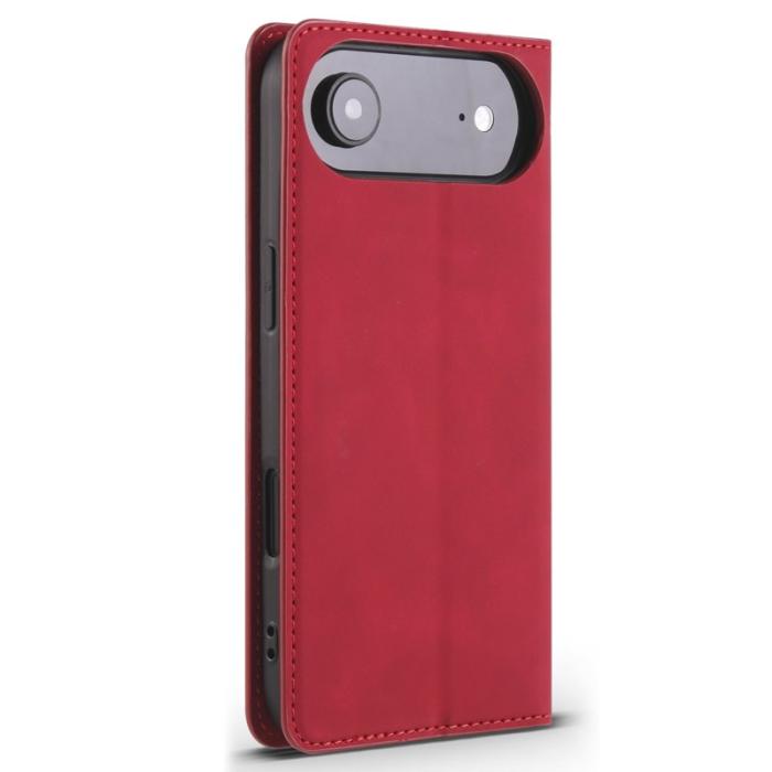 FORWENW - FORWENW iPhone Air Wallet Fodral Äkta läder - Röd