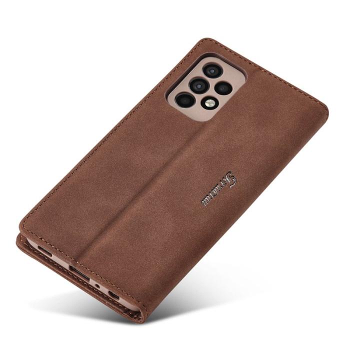 FORWENW - FORWENW Samsung Galaxy A33 5G F1 Flip Fodral Äkta läder - Brun