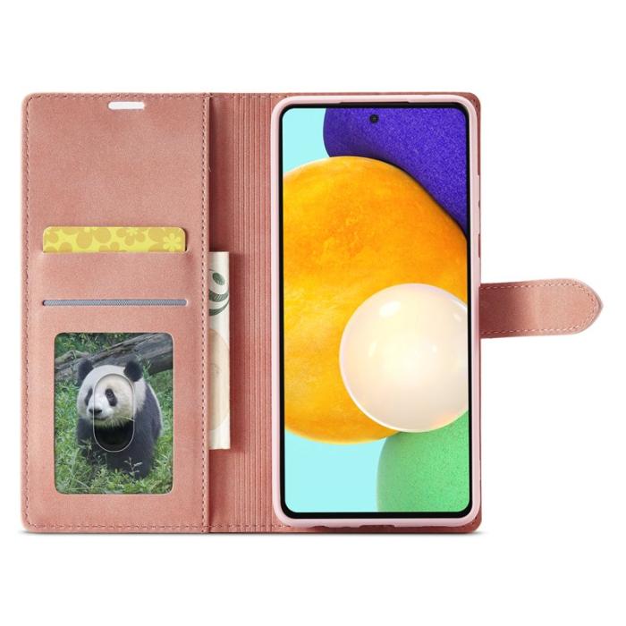 FORWENW - FORWENW Samsung Galaxy A33 5G F1 Flip Fodral Äkta läder - Roséguld