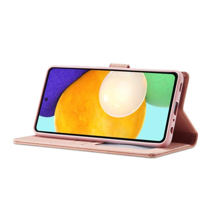 FORWENW - FORWENW Samsung Galaxy A33 5G F1 Flip Fodral Äkta läder - Roséguld