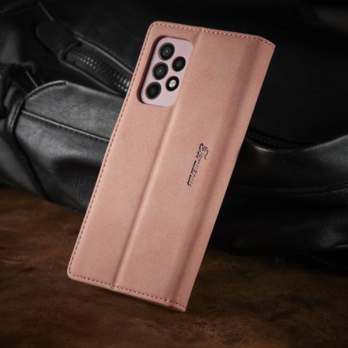 FORWENW - FORWENW Samsung Galaxy A33 5G F1 Flip Fodral Äkta läder - Roséguld