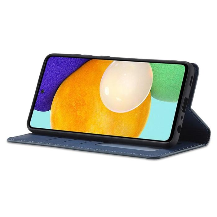 FORWENW - FORWENW Samsung Galaxy A33 5G Fodral Äkta läder - Blå