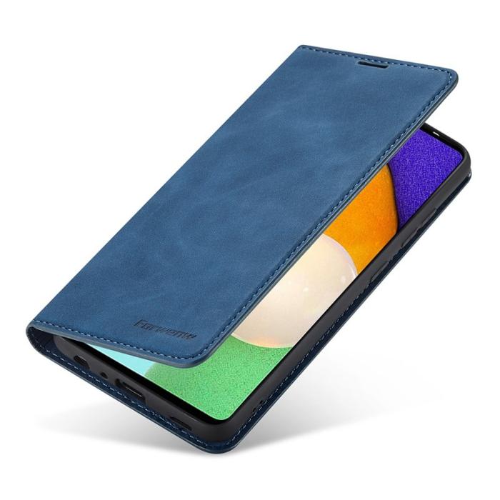 FORWENW - FORWENW Samsung Galaxy A33 5G Fodral Äkta läder - Blå