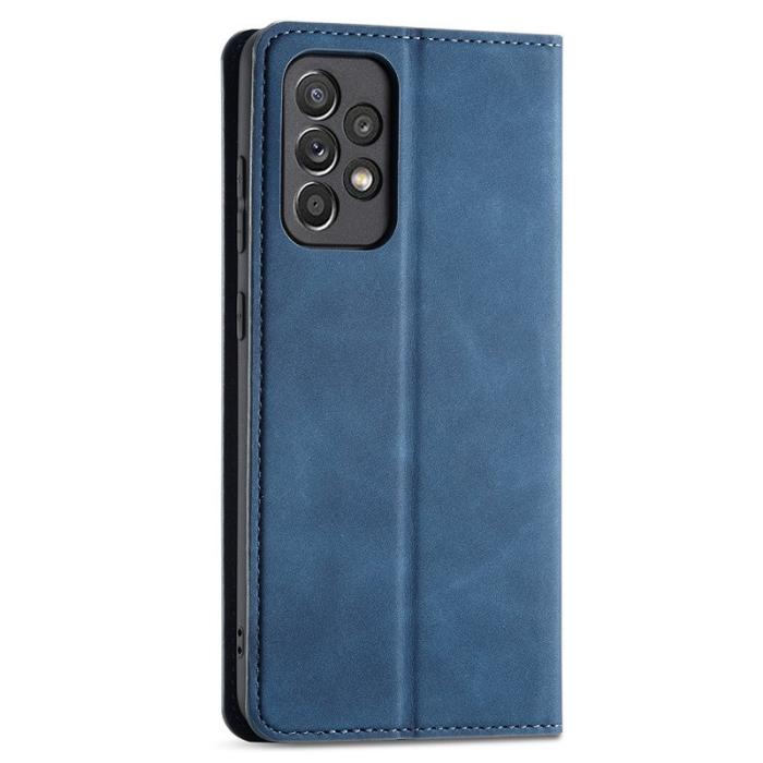 FORWENW - FORWENW Samsung Galaxy A33 5G Fodral Äkta läder - Blå