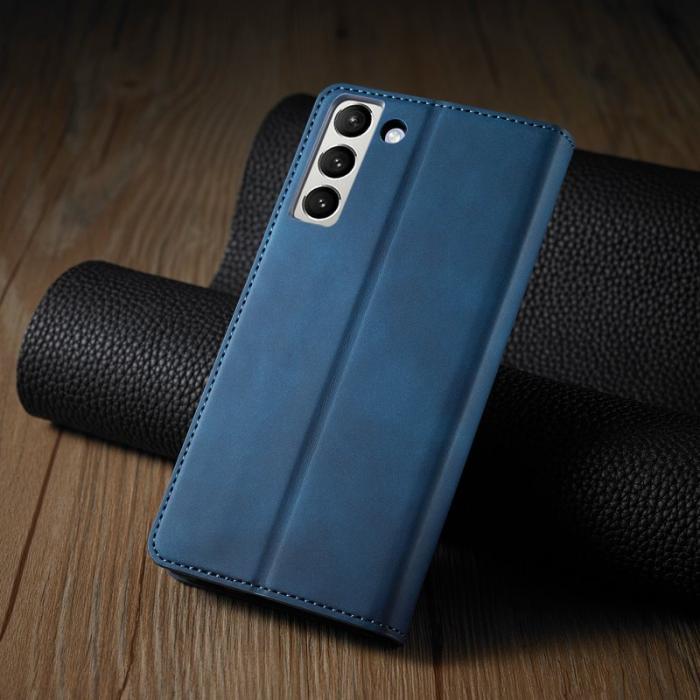 FORWENW - FORWENW Samsung Galaxy S23+ Fodral i Skinvänligt Läder - Blå