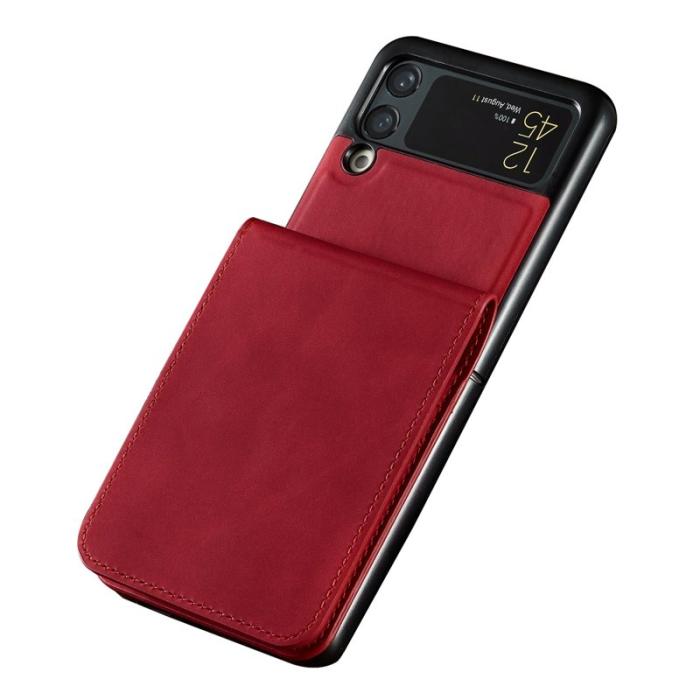 FORWENW - FORWENW Samsung Galaxy Z Flip3 5G Fodral PU Läder - Röd