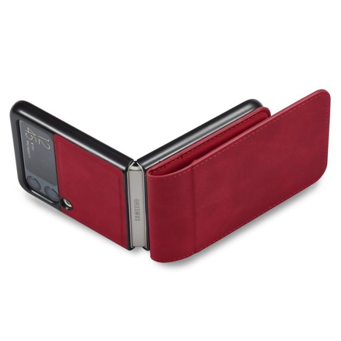FORWENW - FORWENW Samsung Galaxy Z Flip3 5G Fodral PU Läder - Röd