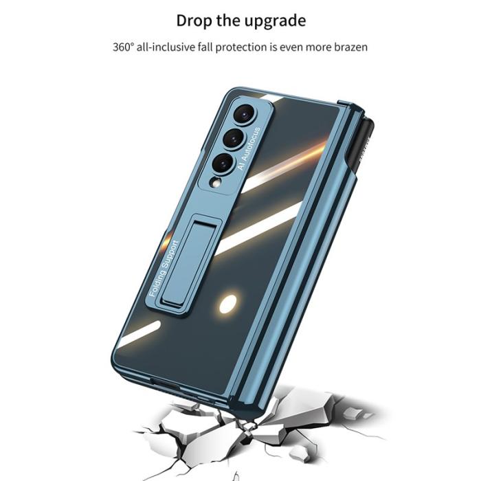 GKK - GKK Anti-Spy Slim Fodral för Samsung Galaxy Z Fold4 - Grå