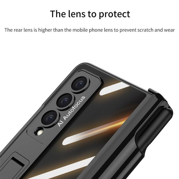 GKK - GKK Anti-Spy Slim Fodral för Samsung Galaxy Z Fold4 - Guld