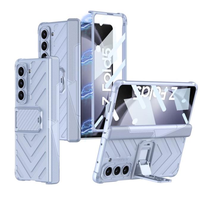 GKK - GKK Armor Fodral för Samsung Galaxy Z Fold5 - Hård PC - Baby Blue
