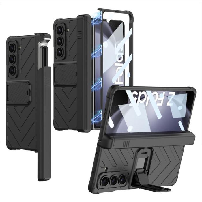 GKK - GKK Armor Kickstand Fodral för Samsung Galaxy Z Fold5 - Svart