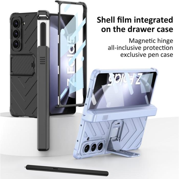 GKK - GKK Armor Kickstand Fodral för Samsung Galaxy Z Fold5 - Vinröd