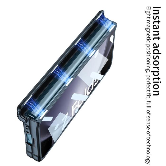 GKK - GKK Armor Samsung Galaxy Z Fold5 Fodral - Hård PC - Grön