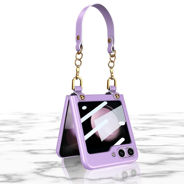 GKK - GKK för Samsung Galaxy Z Flip5 Fodral Hård PC Ultra-Tunn - Silver