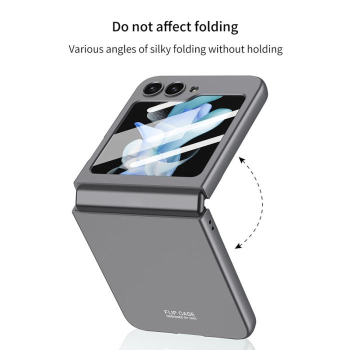 GKK - GKK för Samsung Galaxy Z Flip5 Fodral Hard PC - Lila