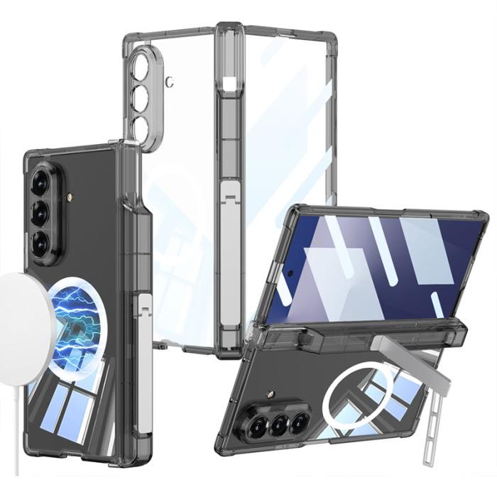 GKK - GKK för Samsung Galaxy Z Fold7 Fodral Äkta läder - Svart