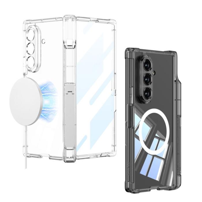 GKK - GKK för Samsung Galaxy Z Fold7 Fodral Äkta läder - Svart