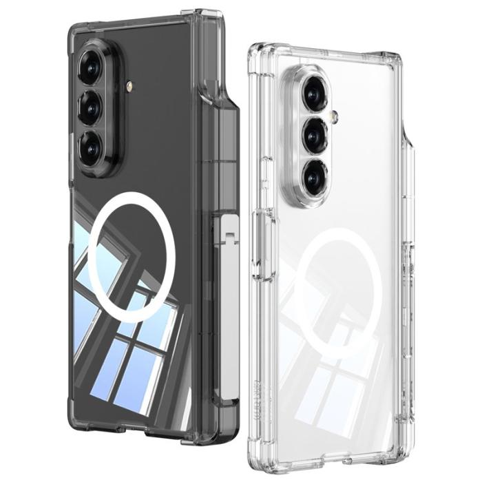 GKK - GKK för Samsung Galaxy Z Fold7 Fodral Äkta läder - Svart