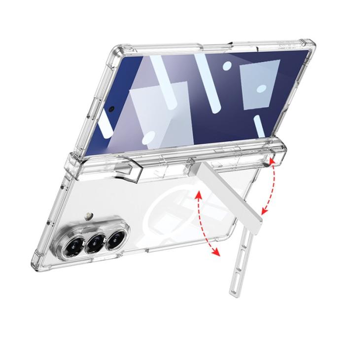 GKK - GKK för Samsung Galaxy Z Fold7 Fodral Äkta läder - Svart