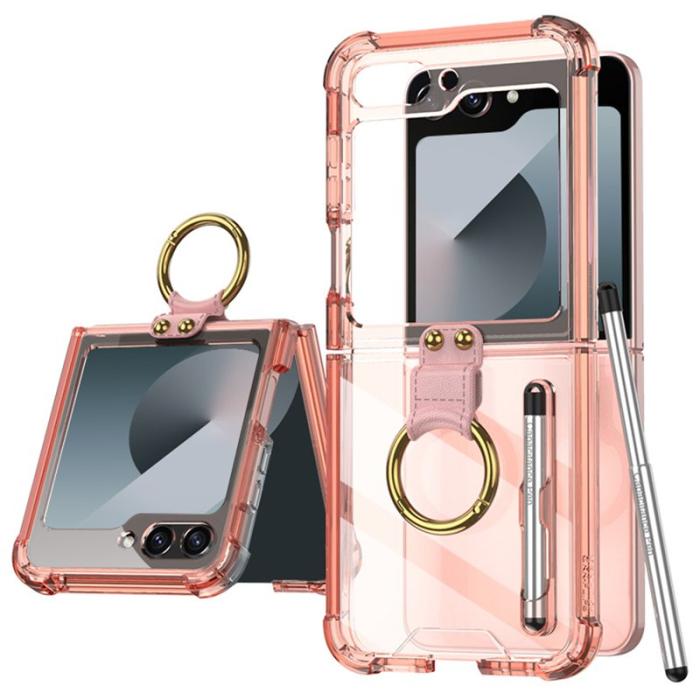 GKK - GKK Fodral för Samsung Galaxy Z Flip7 FE 5G - Transparent Orange