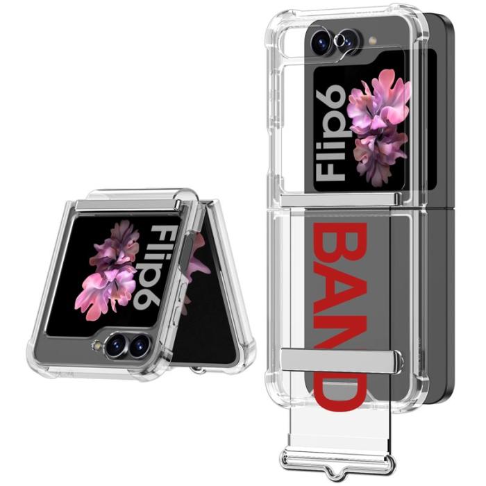 GKK - GKK Fodral för Samsung Galaxy Z Flip7 FE 5G - Transparent Röd