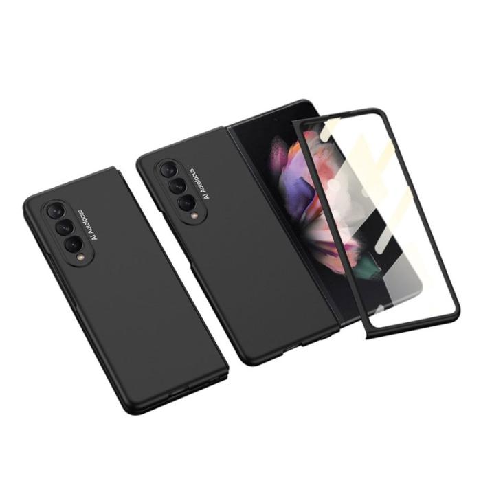 GKK - GKK Fodral för Samsung Galaxy Z Fold3 5G - Hård PC - Svart