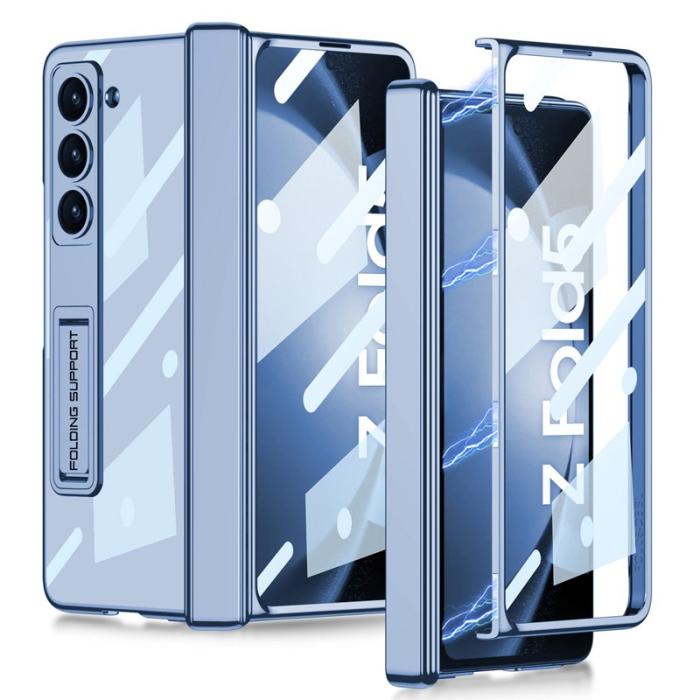 GKK - GKK Fodral för Samsung Galaxy Z Fold5 5G - Hård PC - Blå