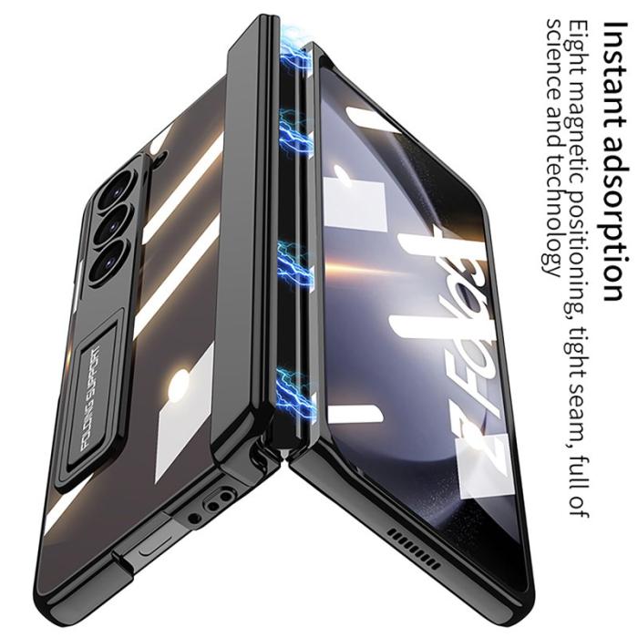 GKK - GKK Fodral för Samsung Galaxy Z Fold5 5G - Hård PC - Blå