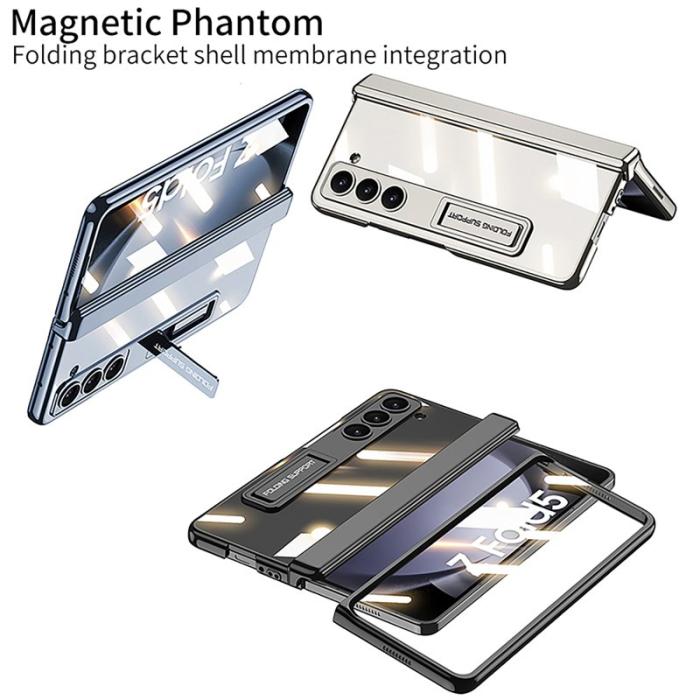 GKK - GKK Fodral för Samsung Galaxy Z Fold5 5G - Hård PC - Blå