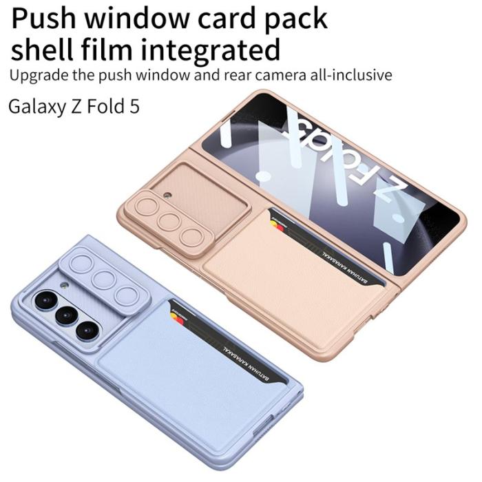 GKK - GKK Fodral för Samsung Galaxy Z Fold5 5G - Svart - Med kortfack