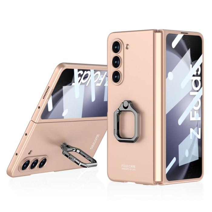 GKK - GKK Fodral för Samsung Galaxy Z Fold5 - Hård PC - Rose Gold