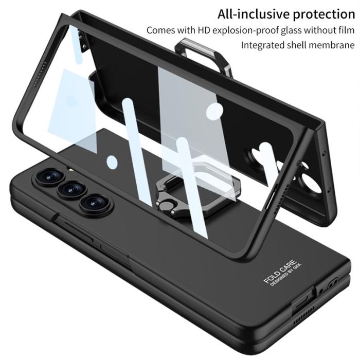 GKK - GKK Fodral för Samsung Galaxy Z Fold5 - Hård PC - Rose Gold