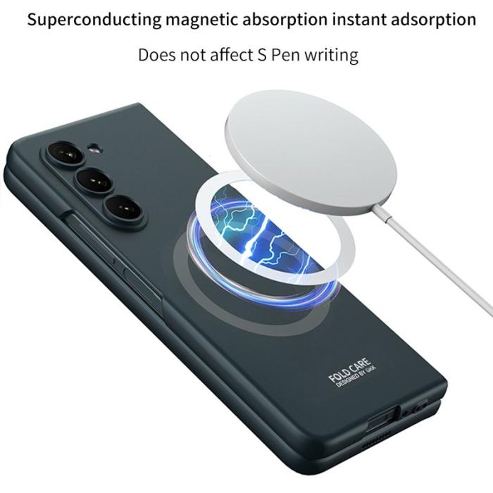 GKK - GKK Fodral för Samsung Galaxy Z Fold5 Slim - Hård PC - Vinröd