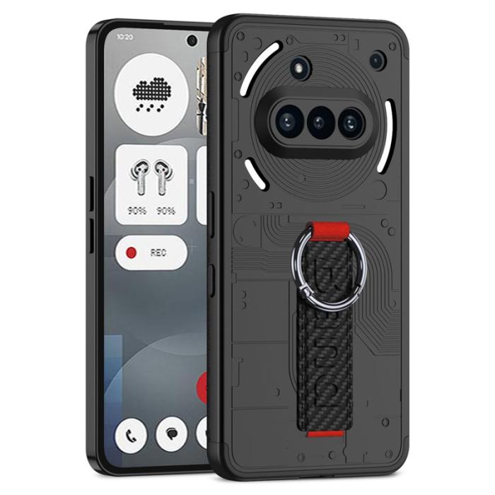 GKK - GKK For Nothing Phone (3a) Fodral Hard PC - Kolfiber - Svart