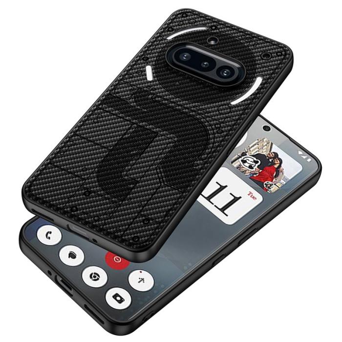 GKK - GKK For Nothing Phone (3a) Fodral Skin-Touch PU - Svart