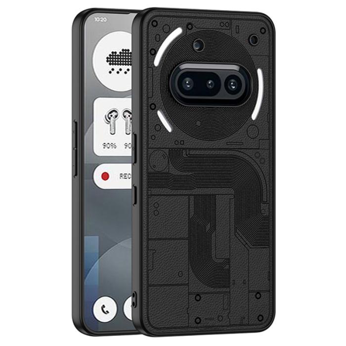 GKK - GKK For Nothing Phone (3a) Fodral Skin-Touch PU + TPU - Svart