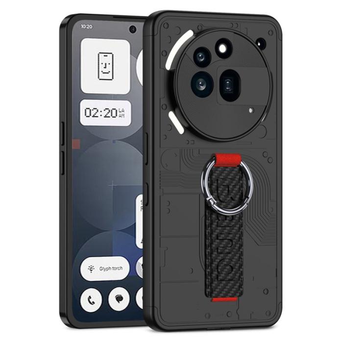 GKK - GKK For Nothing Phone (3a) Pro Fodral - Hård PC - Kolfiber - Svart