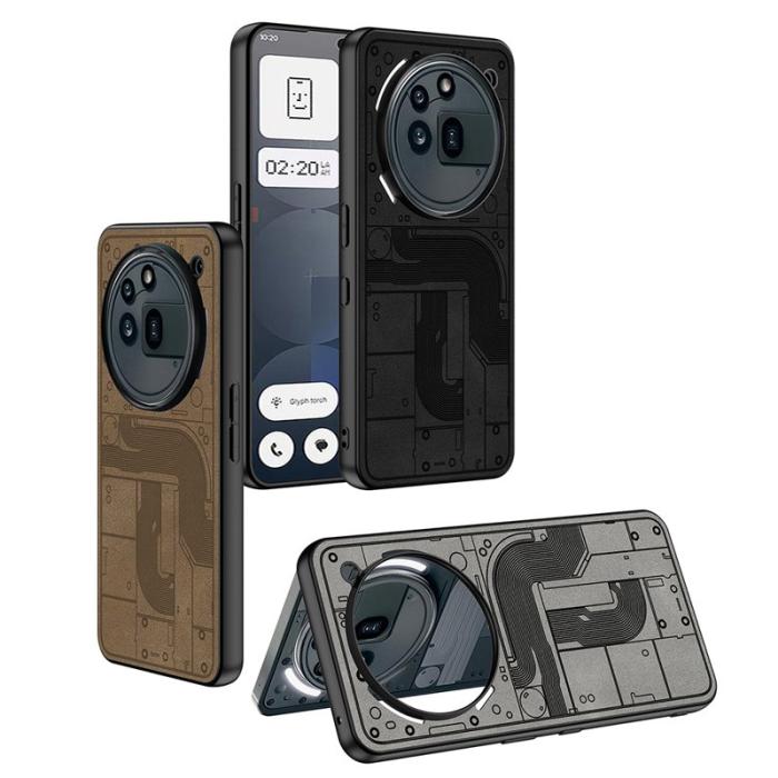 GKK - GKK For Nothing Phone (3a) Pro Fodral Skin-Touch PU - Grön