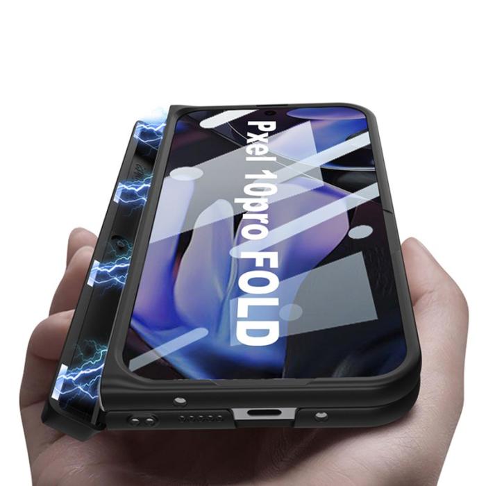 GKK - GKK Google Pixel 10 Pro Fold Fodral - PC + Härdat glas - Svart