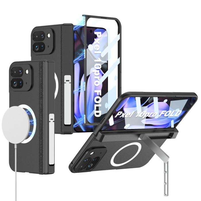 GKK - GKK Google Pixel 10 Pro Fold Fodral PC + Tempered Glass - Svart