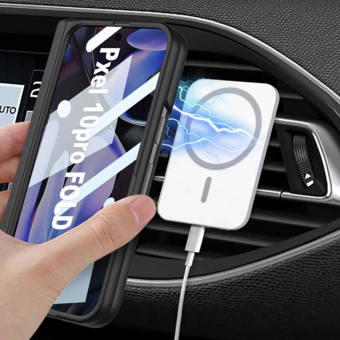 GKK - GKK Google Pixel 10 Pro Fold Fodral PC + Tempered Glass - Svart