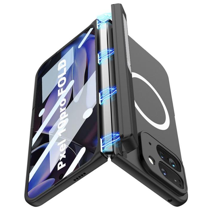 GKK - GKK Google Pixel 10 Pro Fold Fodral PC + Tempered Glass - Svart
