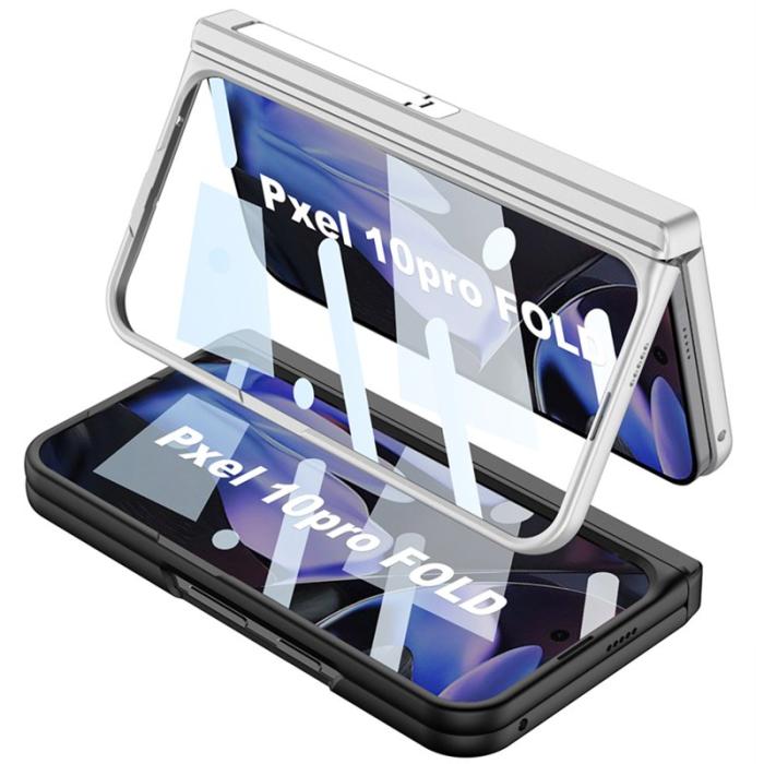 GKK - GKK Google Pixel 10 Pro Fold Fodral PC + Tempered Glass - Svart