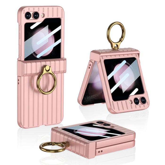 GKK - GKK Hinge Protection Fodral för Samsung Galaxy Z Flip5 - Hård PC - Rosa
