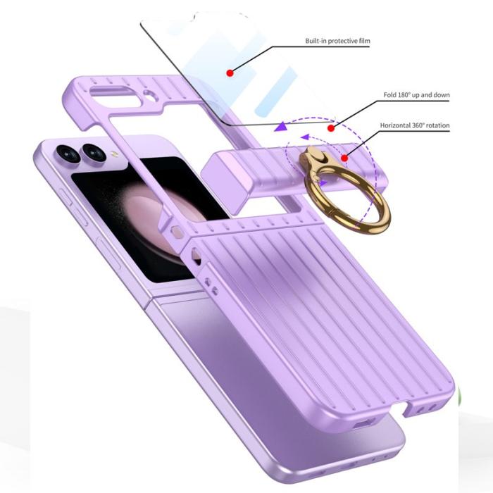 GKK - GKK Hinge Protection Fodral för Samsung Galaxy Z Flip5 - Hård PC - Rosa
