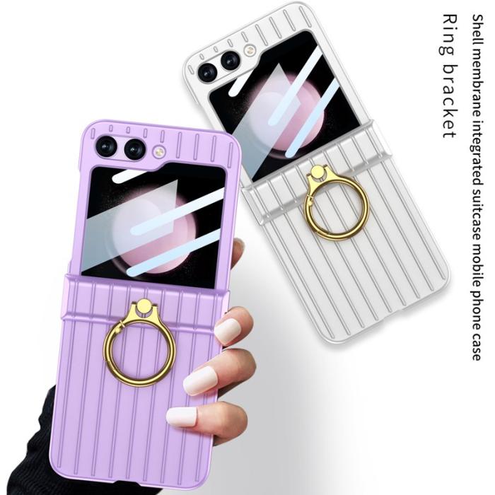 GKK - GKK Hinge Protection Fodral för Samsung Galaxy Z Flip5 - Hård PC - Rosa