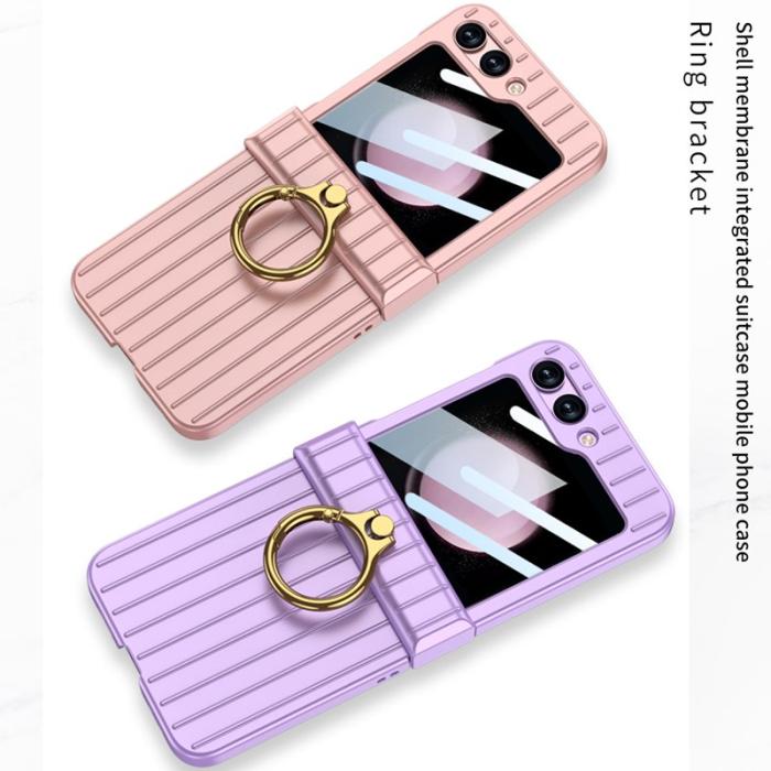 GKK - GKK Hinge Protection Fodral för Samsung Galaxy Z Flip5 - Hård PC - Rosa