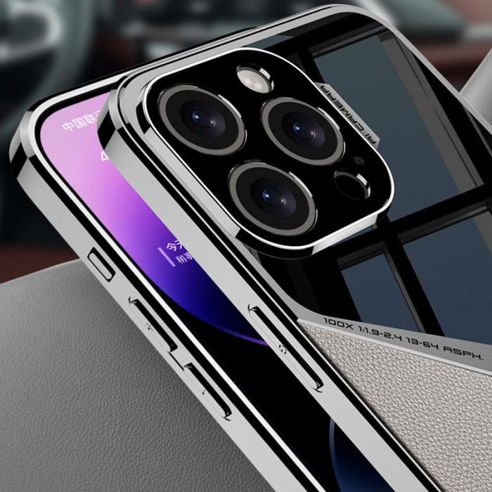 GKK - GKK iPhone 14 Pro Fodral Äkta läder - Röd