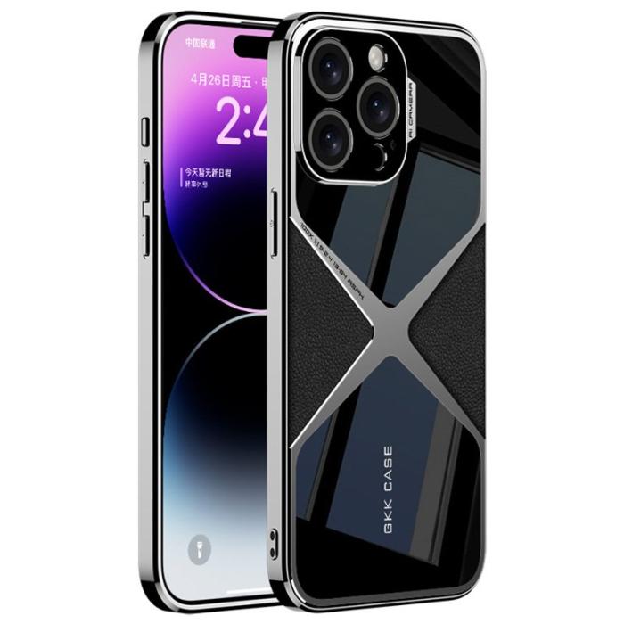 GKK - GKK iPhone 14 Pro Fodral Äkta läder - Svart