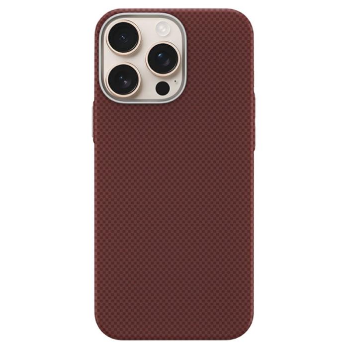 GKK - GKK iPhone 16 Pro Fodral MagSafe PC + TPU Ultra Tun - Röd